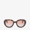 Vivienne Westwood VW5030 Lowey Round-frame Acetate Sunglasses -Glam Pouch Store R04152616 GLOSSCLASSICTORT M