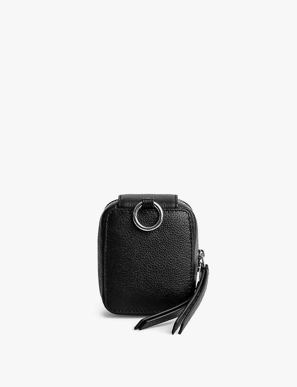 Zadig & Voltaire Swing Your Wings Grained-leather Pouch 4 Zadig & Voltaire Swing Your Wings Grained-leather Pouch - Image 2