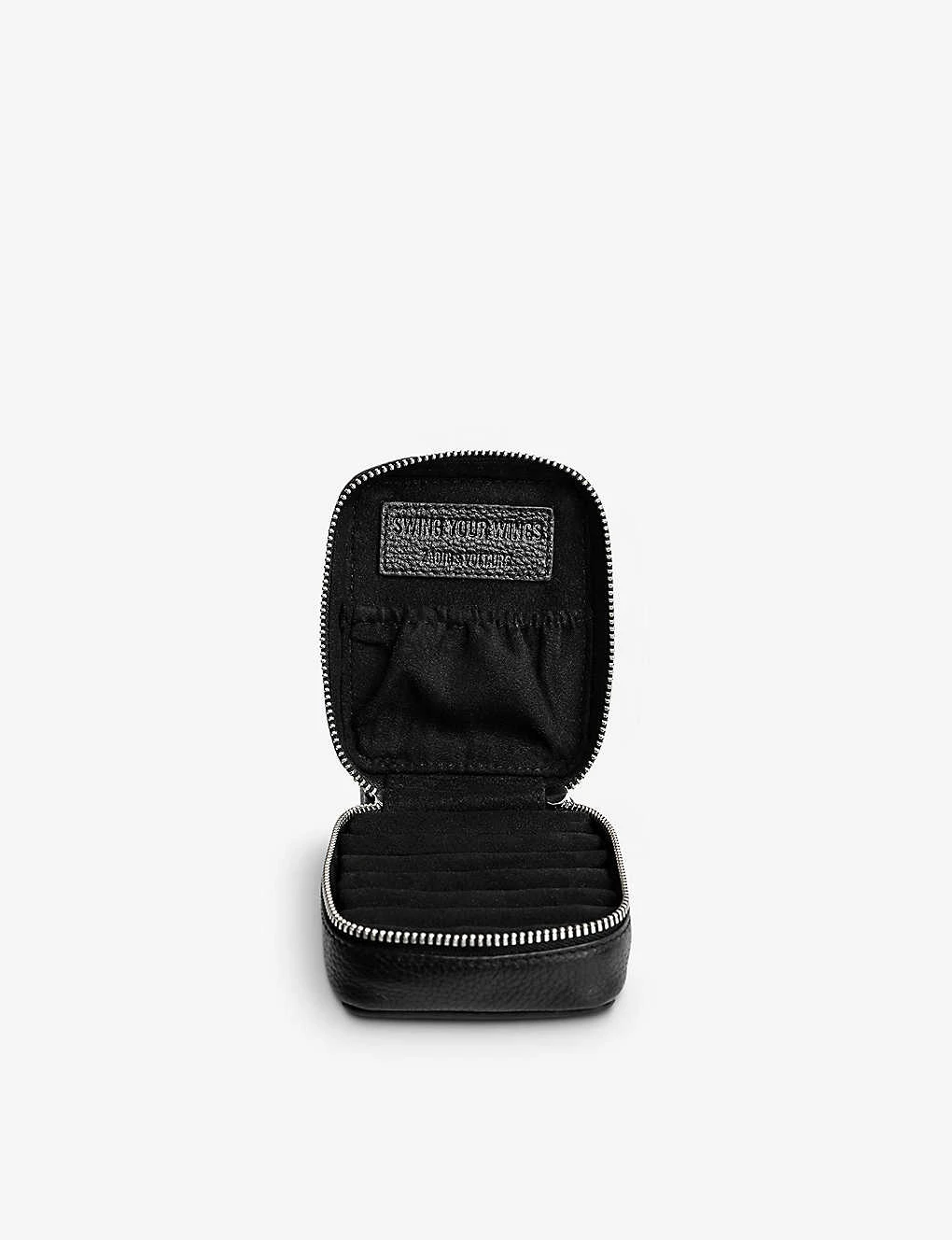 Zadig & Voltaire Swing Your Wings Grained-leather Pouch 5 Zadig & Voltaire Swing Your Wings Grained-leather Pouch - Image 3