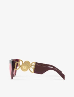 Versace VE4440U Medusa '95-hardware Transparent-acetate Sunglasses 9 Versace VE4440U Medusa '95-hardware Transparent-acetate Sunglasses -Glam Pouch Store R04154264 PURPLE ALT03