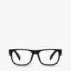 Prada PR 22ZV Pillow-frame Acetate Optical Glasses -Glam Pouch Store R04154357 BLACK M