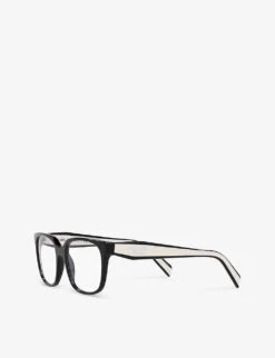 Prada PR 17ZV Branded-arm Square-frame Optical Glasses -Glam Pouch Store R04154367 BLACK ALT02