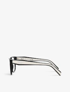 Prada PR 17ZV Branded-arm Square-frame Optical Glasses -Glam Pouch Store R04154367 BLACK ALT03