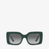 Vogue VO5481S Rectangle-frame Injected Sunglasses -Glam Pouch Store R04155595 GREEN M