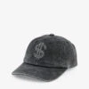 $ Crystal-embellished Cotton Baseball Cap 2 $ Crystal-embellished Cotton Baseball Cap -Glam Pouch Store R04156857 STONEWASH M