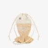 Loewe X Paula's Ibiza Fish Raffia And Leather Pouch 1 Loewe X Paula's Ibiza Fish Raffia And Leather Pouch -Glam Pouch Store R04157525 NATURALIVORY M