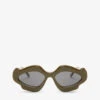 Loewe X Paula's Ibiza G000487X03 Flame-shaped Acetate Sunglasses 1 Loewe X Paula's Ibiza G000487X03 Flame-shaped Acetate Sunglasses -Glam Pouch Store R04157549 SHINYKHAKI M
