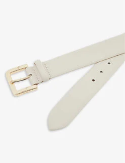 Max Mara Buckle-embellished Leather Belt -Glam Pouch Store R04158154 SAND ALT01