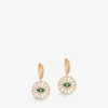 The Orchid London O'Hara Eye 18ct Yellow-gold, Diamond, Malachite And Mother-of-pearl Drop Earrings 1 The Orchid London O'Hara Eye 18ct Yellow-gold, Diamond, Malachite And Mother-of-pearl Drop Earrings -Glam Pouch Store R04160999 YELLOWGOLD M