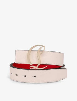 Christian Louboutin Empire Logo-buckle Leather Belt