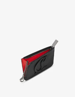 Christian Louboutin By My Side Leather Card Holder -Glam Pouch Store R04163241 LECHE ALT03