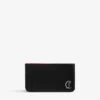 Christian Louboutin Loubi54 Zipped Leather Card Holder -Glam Pouch Store R04163243 BLACK M