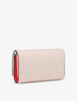Christian Louboutin Paloma Leather Wallet-on-chain -Glam Pouch Store R04163252 LECHE ALT02