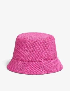 Marni X No Vacancy Inn Cotton-blend Bucket Hat -Glam Pouch Store R04164533 FUCHSIA ALT02