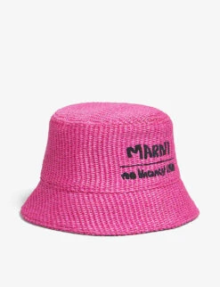 Marni X No Vacancy Inn Cotton-blend Bucket Hat