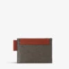 Mulberry Brand-debossed Scotchgrain Card Holder -Glam Pouch Store R04165886 MOLECOGNAC M