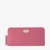 Mulberry Plaque-embellished Leather Wallet 2 Mulberry Plaque-embellished Leather Wallet -Glam Pouch Store R04165891 GERANIUMPINK M