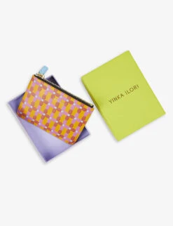 Ododo Logo-embossed Graphic-print Leather Pouch -Glam Pouch Store R04170526 ALT03
