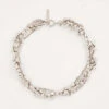 Harmony Crystal-embellished Brass Choker 1 Harmony Crystal-embellished Brass Choker -Glam Pouch Store R04171036 SILVER M