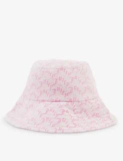 Juicy Couture Logo-embellished Towelling Cotton-blend Bucket Hat -Glam Pouch Store R04174434 PINKARCHEDMONO ALT02