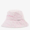 Juicy Couture Logo-embellished Towelling Cotton-blend Bucket Hat -Glam Pouch Store R04174434 PINKARCHEDMONO M