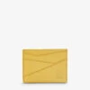 Loewe Puzzle Edge Leather Card Holder 2 Loewe Puzzle Edge Leather Card Holder -Glam Pouch Store R04180143 BRIGHTOCHRE M