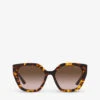 Prada PR 24XS Tortoiseshell-frame Acetate Sunglasses 2 Prada PR 24XS Tortoiseshell-frame Acetate Sunglasses -Glam Pouch Store R04180358 BROWN M
