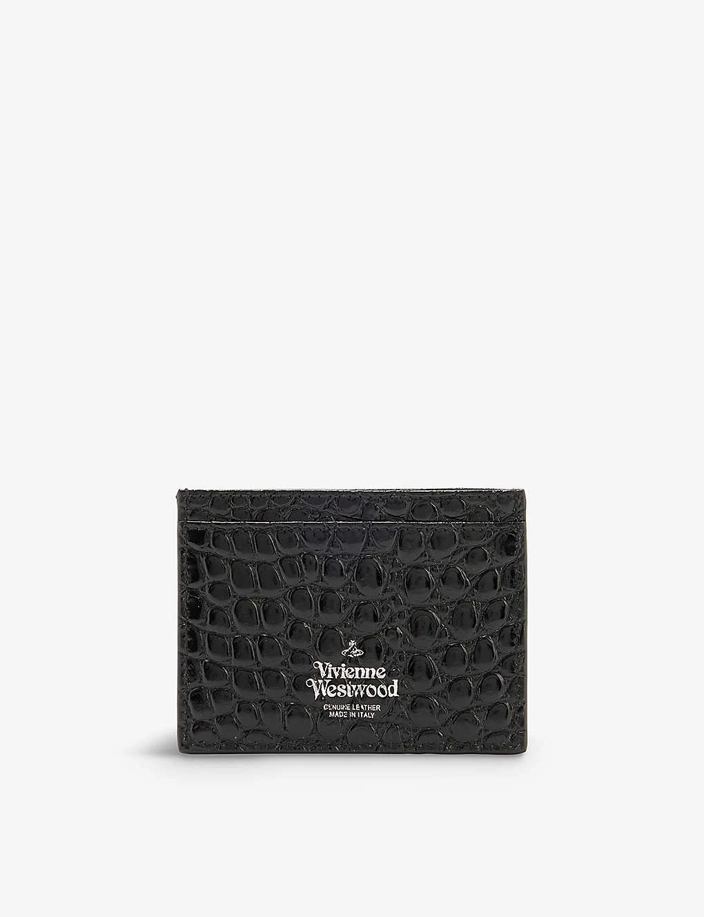 Vivienne Westwood Orb-logo Croc-embossed Leather Card Holder 5 Vivienne Westwood Orb-logo Croc-embossed Leather Card Holder - Image 3