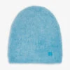 Acne Studios Kamil Logo-patch Woven Beanie Hat 2 Acne Studios Kamil Logo-patch Woven Beanie Hat -Glam Pouch Store R04185140 TEALBLUE M