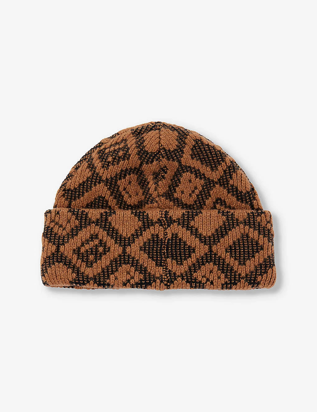 Acne Studios Pansy Logo-patch Wool Beanie Hat 5 Acne Studios Pansy Logo-patch Wool Beanie Hat - Image 3
