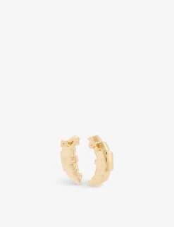 Jacquemus Croissant Le Chouchou Copper And Brass Earrings -Glam Pouch Store R04186349 LIGHTGOLD ALT02