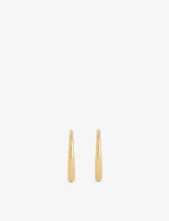 Graduated 14ct Yellow Gold Vermeil-plated Sterling-silver Earrings -Glam Pouch Store R04188022 GOLD ALT02