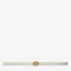 Maje Logo-embellished Leather Belt -Glam Pouch Store R04190311 BLANC M