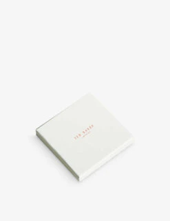 Ted Baker Helias Brass And Crystal Double Hoop Earrings -Glam Pouch Store R04191955 SILVERCOL ALT03