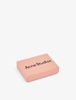 Acne Studios Foil-branded Leather Card Holder 11 Acne Studios Foil-branded Leather Card Holder -Glam Pouch Store R04195211 SALMONPINK ALT04