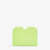 Acne Studios Logo-print Leather Card Holder -Glam Pouch Store R04195221 LIMEGREEN M