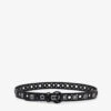 Sandro Adelia Strass Stud-embellished Leather Belt -Glam Pouch Store R04195947 NOIRGRIS M