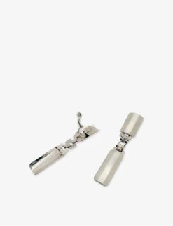 Pre-loved Givenchy Rhodium-plated Metal Clip-on Earrings -Glam Pouch Store R04196413 SILVER ALT02