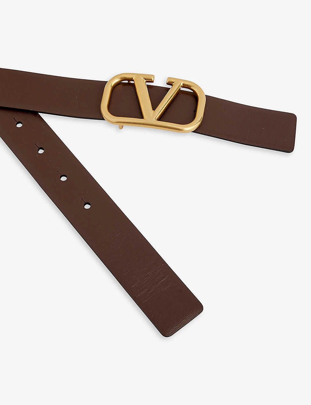 Valentino Garavani V-logo Buckle Leather Belt 4 Valentino Garavani V-logo Buckle Leather Belt - Image 2
