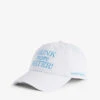 Drink Water Brand-embroidered Cotton-twill Cap -Glam Pouch Store R04205126 WHITEATLANTIC M