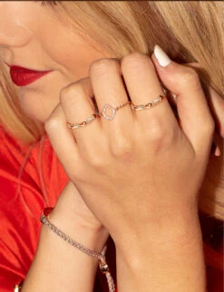 Nura Teardrop Rose Gold-plated Sterling-silver And 0.12 Diamond Eternity Ring 10 Nura Teardrop Rose Gold-plated Sterling-silver And 0.12 Diamond Eternity Ring -Glam Pouch Store R04207132 ROSEGOLD ALT03