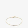 14ct Yellow-gold And 0.027ct Mixed-cut Duo-diamond Chain Bracelet -Glam Pouch Store R04207178 YELLOWGOLD M
