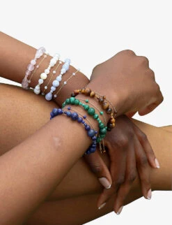 Boba Matcha 18ct Yellow-gold And Malachite Bracelet 7 Boba Matcha 18ct Yellow-gold And Malachite Bracelet -Glam Pouch Store R04210848 YELLOWGOLD ALT02