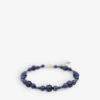 Boba Blueberry 18ct Yellow-gold And Lapis Lazuli Beaded Anklet -Glam Pouch Store R04210857 YELLOWGOLD M