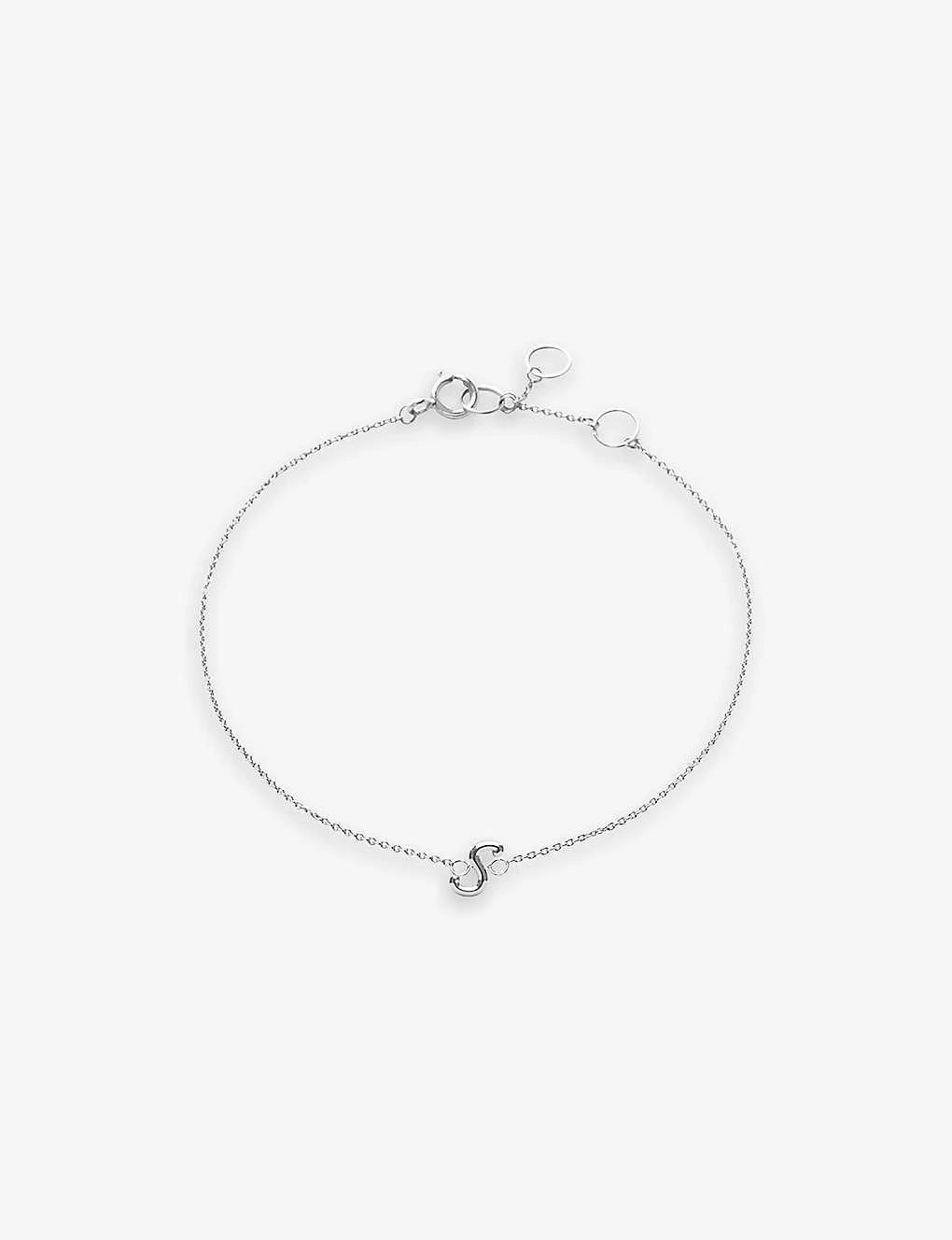 S Love Letter 18ct White-gold Bracelet 3 S Love Letter 18ct White-gold Bracelet